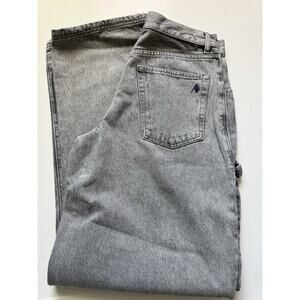 The Attico The Effie Long Grey Wide Leg Baloon Jeans in Size 29 NWT